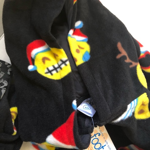 Unisex Emoji Fleece Onesie - Picture 4 of 7